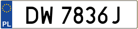 Trailer License Plate